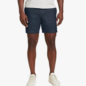NWT Eddie Bauer Men's Camano 2.0 Shorts - Solid Medium Indigo Size 34